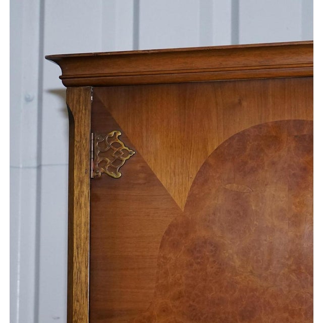 English Art Deco Style Walnut Double Door Wardrobe from Dillon For Sale - Image 6 of 18
