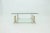 Beige Acrylic Glass & Glass 2-Tier Pedestal Coffee Table, 1980s For Sale - Image 8 of 9
