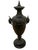 1940s 1940 French Black Spelter Ram Head Handles Urn For Sale - Image 5 of 8