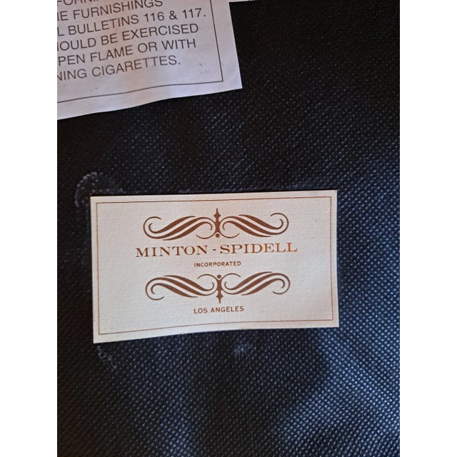 Mid-Century Modern Pair of Minton-Spidell Velvet Armchairs For Sale - Image 3 of 4