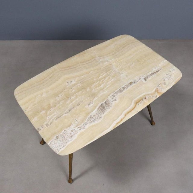 Vintage Coffee Table with Onyx Top For Sale - Image 5 of 7