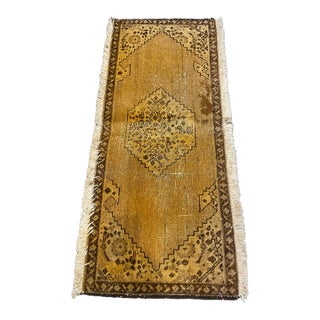 1990 Old Persian Tabriz Area Rug 1'8" X 3'9" For Sale