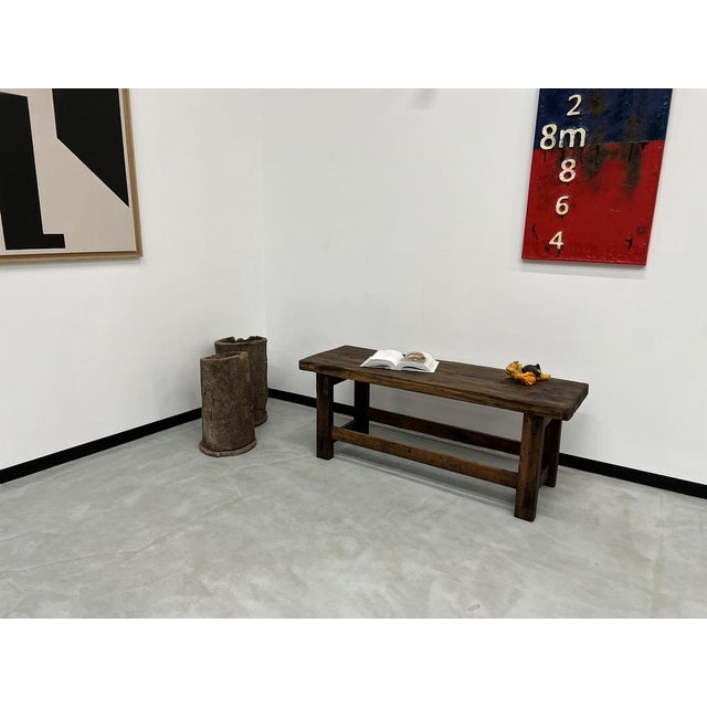 Former French Workbench in Oak, 1950s For Sale - Image 18 of 18