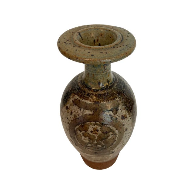 Mid-Century Modern Philip Cornelius Stoneware California Studio Vase Vessel For Sale - Image 3 of 10