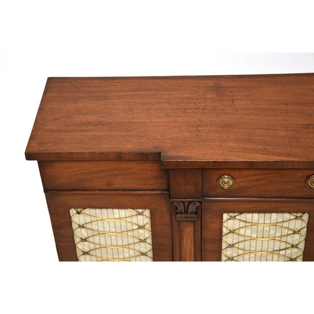 Wood Antique Regency Grill Front Sideboard, 1800s For Sale - Image 7 of 13