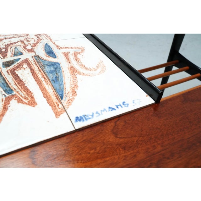 Vintage Coffee Table with Built-in Bar by Alfred Hendrickx for Belform, 1950s For Sale - Image 11 of 15