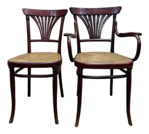 Chairs and Armchairs from Thonet, Set of 6