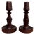 Mid 20th Century Folk Art Wooden Candle Holder For Sale