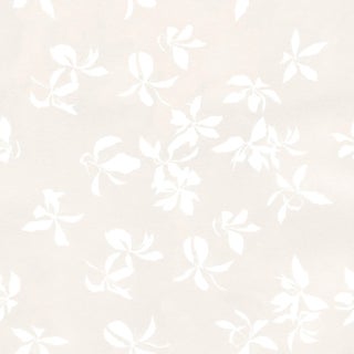 Floating Petals Wallpaper by Susan Hable in Taupe / White For Sale