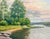 Capture a moment of pure serenity with this beautifully rendered oil landscape, signed “M. Persson” lower left. A softly...