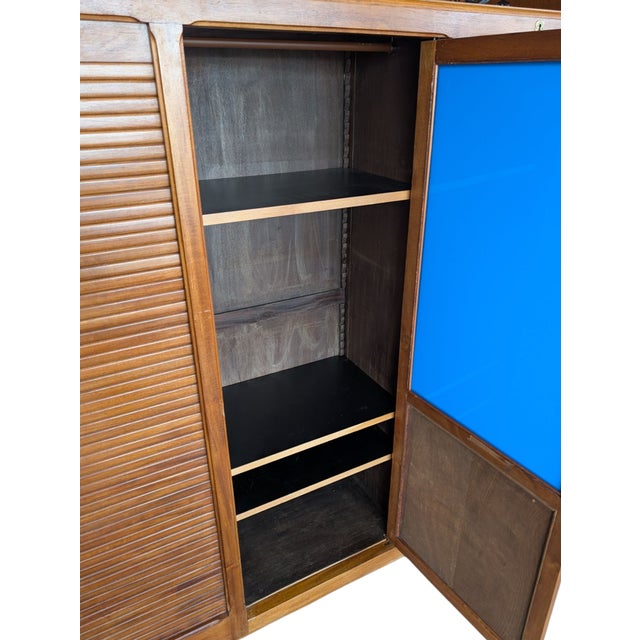 Vintage Rolling Shutter Filing Cabinet For Sale - Image 9 of 15