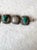 Vintage Aztec Carved Green Onyx and Sterling Silver Wrap Bracelet - Stamped For Sale - Image 4 of 8
