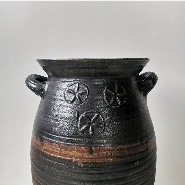 Ceramic Large Stoneware Pot Langerweher Ceramics, Germany, 1870s For Sale - Image 7 of 11