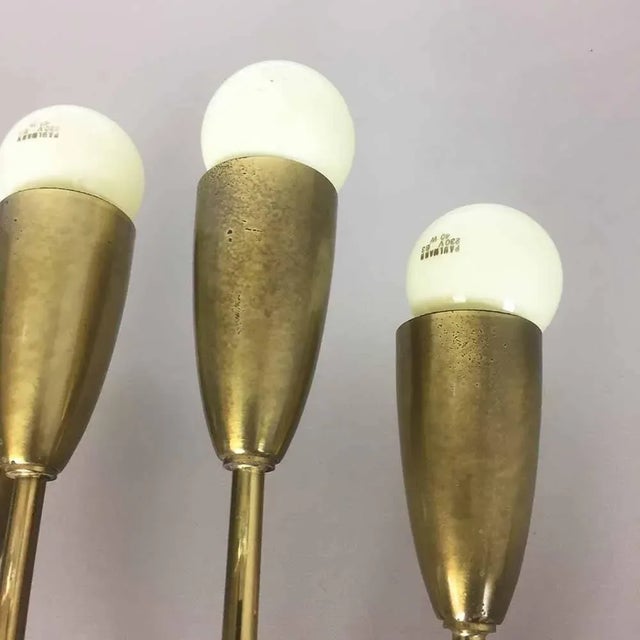 Italian Wall Light in Metal and Brass, 1960s For Sale - Image 9 of 10