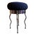 Vintage Uri Stool With Waved Chrome Legs and Black Seats by Per Ivar Ledang for Ikea, 1995, For Sale