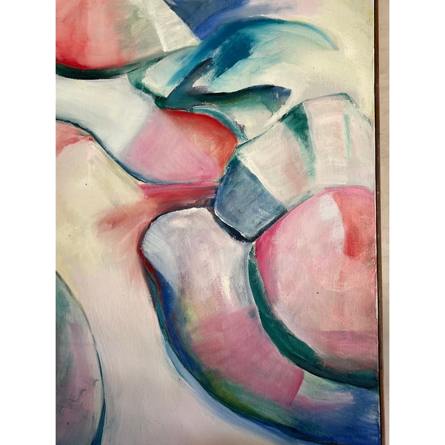 Paint Large Modern Oil Painting by Joan Corrigan For Sale - Image 7 of 15