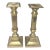 Vintage Solid Heavy Brass Candlestick Holders - a Pair For Sale