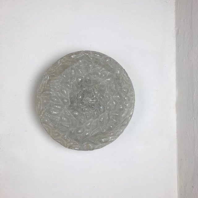 Vintage Glass and Metal Bubble Sconce from Doria Leuchten For Sale - Image 12 of 14