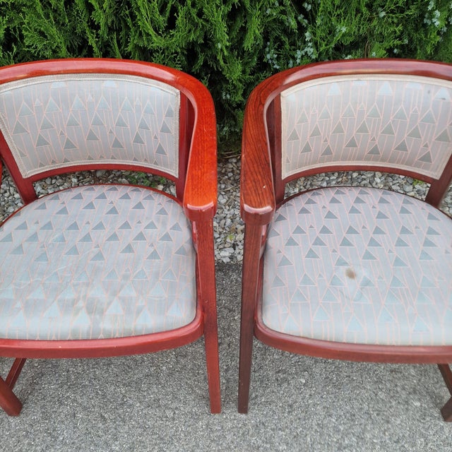 Fledermaus Dining Set in the style of Josef Hoffmann for Thonet, Vienna, 1987, Set of 6 For Sale - Image 12 of 18