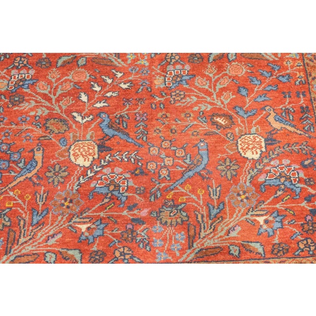 Textile Fine Antique Persian Malayer Rug 4'7'' X 6'1'' For Sale - Image 7 of 8