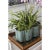 2020s Tuscan Scallop Planter with Brass Feet - Celadon For Sale - Image 5 of 5