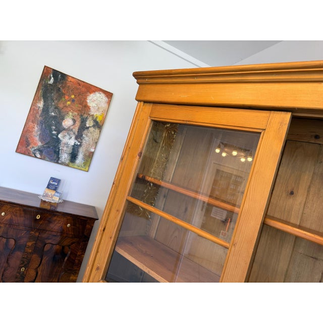 Antique Farmhouse Display Cabinet For Sale - Image 6 of 16