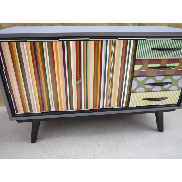 1960s Vintage Chest of Drawers with Two Doors and Drawers, 1960s For Sale - Image 5 of 12