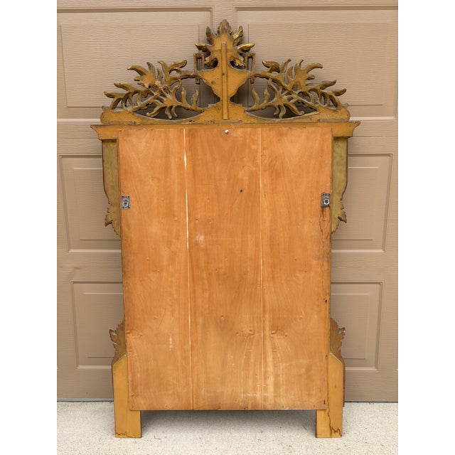 19th Century Italian Neoclassical Giltwood Mirror With Carved Urn and Foliage For Sale - Image 13 of 13