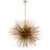 Strada Large Round Chandelier in Gild Designer: Kelly Wearstler Canopy: 4.75" Round Mounting: Chain Shade Detail: No...