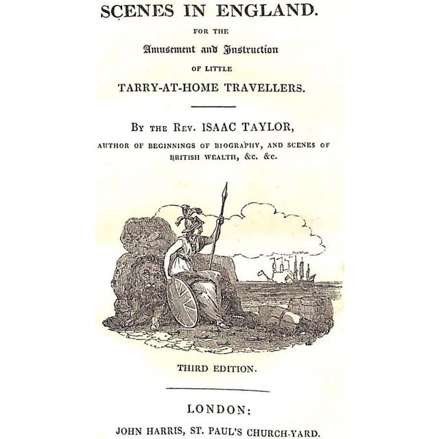 TAYLOR, Isaac [147] pp. John Harris Third Edition 7 1/4" x 4 1/2" w/ 3-fold map of England & Wales @ rear w/ 84 engraved...