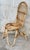 Set of Five French Bamboo and Rattan French Sculptural Dining Chairs circa 1970 For Sale - Image 12 of 18