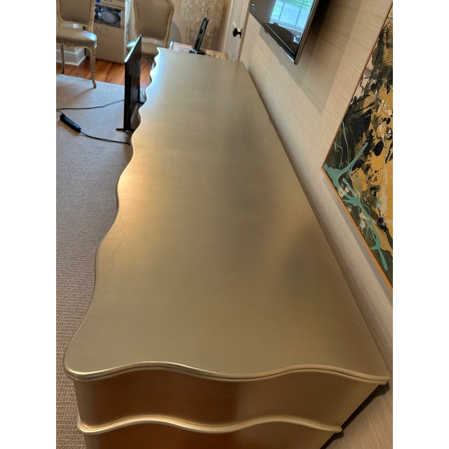 Julian Chichester Regency Silverleaf Long Wave Sideboard For Sale In Philadelphia - Image 6 of 14