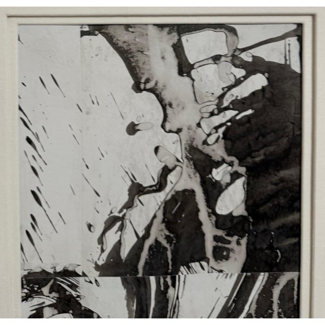 Black Cecil Touchon, Mixed Media Collage Cut Painting Cecil Touchon Black White Assemblage Texas Art, c.2005-2007 For Sale - Image 8 of 12