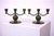 An exceptional and rare pair of swedish art deco three-arm candelabras designed by jacob ängman for gab...