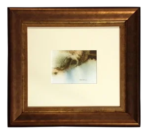 Expressionist Nanci Blair Closson "Earth Series I" Original Watercolor Painting With New Custom Frame
