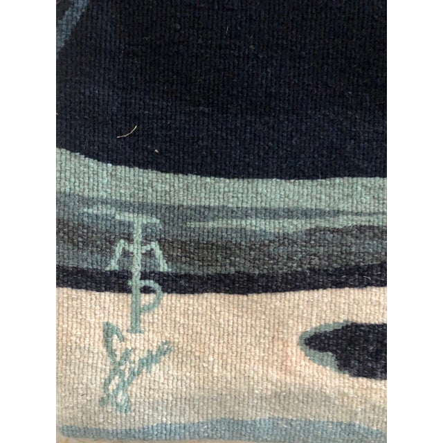 Early 20th Century (after) Arthur Dove, Handmade Wool Tapestry Abstract American Modernist Arthur Dove Aubusson Style For Sale In Miami - Image 6 of 12