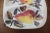 White Vintage Italian Summer Fruit Ceramic Dish Two Section For Sale - Image 8 of 8