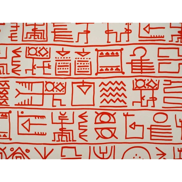 Yona Friedman, Pictograms of Genesis (Orange), Original Signed Screenprint For Sale - Image 5 of 6
