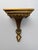 Vintage Hollywood Regency Gilt Fluted Architectural Wall Corbel Display Shelf For Sale - Image 9 of 9