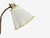 Tan 1960s Armaturhantverk Tibro, Floor Lamp, Teak, Brass, Silk For Sale - Image 8 of 14