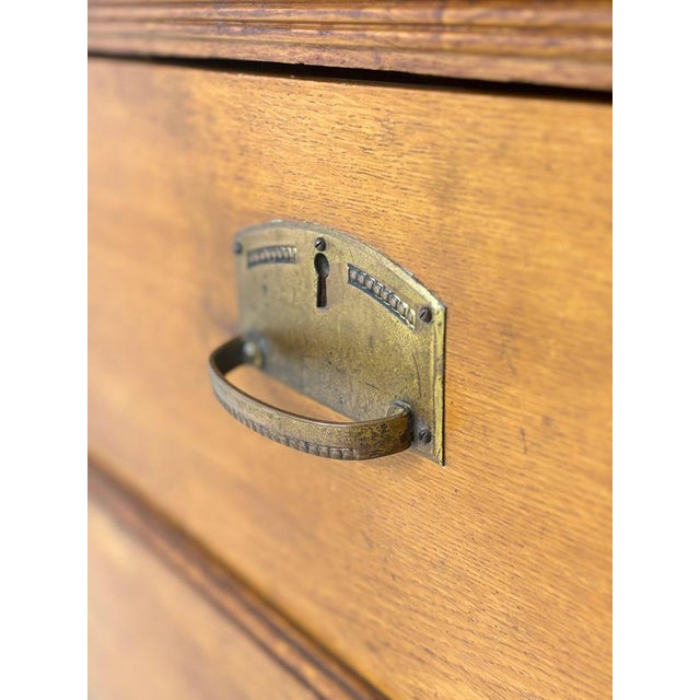 Art Nouveau German Wardrobe in Oak, 1920 For Sale - Image 11 of 13