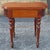 Refinished Vintage Kidney-Shaped Mahogany Accent Table For Sale - Image 4 of 7