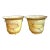 Vintage Distressed French Toile Metal Cache Pot - A Pair For Sale