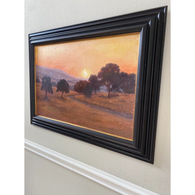 Abstract Very Large Plein Air Landscape Oil Painting by Kathleen Dunphy, Framed For Sale - Image 3 of 13