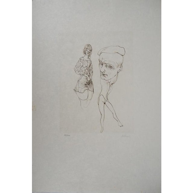Hans Bellmer, Observateur et observée, 20th-Century, Original Engraving For Sale - Image 4 of 8