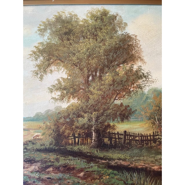 Antique 19th Century Pastoral Landscape C M Chase For Sale - Image 4 of 8