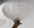 1940s French Red Copper and Frosted Glass Chandelier, 1940s For Sale - Image 5 of 7