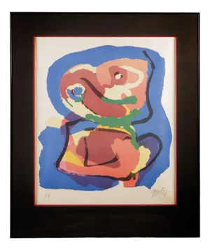 Karel Appel, Composition, 1960s, Original Color Lithograph