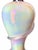 Iridescent Pearlescent Spiral Ribbon Table Lamp With Clear Tiered Base For Sale - Image 16 of 17
