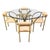 Vintage Brass Dining Table and Chairs from Belgochrom, 1970s, Set of 5 For Sale - Image 14 of 14